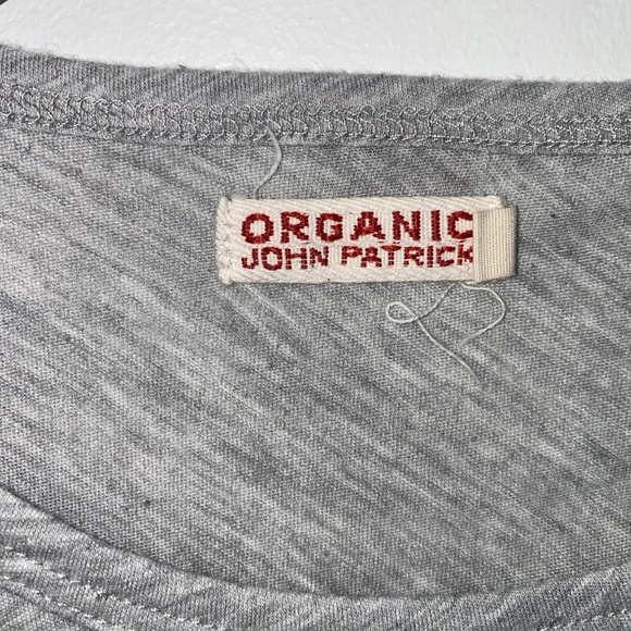 Organic John Patrick Womens Short Sleeves Crew Neck Tee Shirt Gray Sz Medium - Picture 2 of 8